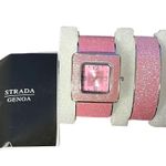 New Pink Glittery Strada Cuff Watch & Matching Bracelet Photo 4