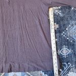 BKE  V-Neck Tunic Brown Slit Hem Long Sleeve Shirt Women’s Size XL Photo 10