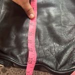 Renato Angi Black Leather Messenger Bag with Slouchy Style Photo 7