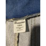 No Boundaries  Mini Dress Women Size L 12/14. Blue Stretch Denim Fitted Sheath Photo 3