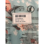 WQD Pajama Set 2 Piece Womens Size Medium Blue Floral Short Sleeve Cropped NWT Photo 10