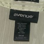 Avenue Light green Women's Button Down Shirt 3/4 sleeves top blouse size 26/28 Photo 4