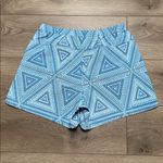 Patagonia Baggies 5" Blue Geometric Aztec Nylon Hiking Casual Shorts Size Medium Photo 3