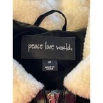 Peace Love World Black Label Sherpa Showstopper Coat Size Medium NWOT Photo 5