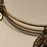 ALEX AND ANI  Aged Gold Tone Guardian of Peace Angel Charm Bangle Bracelet Photo 7
