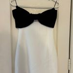 ZARA Black And White Bow Mini Dress Photo 0