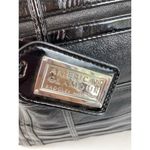 Badgley Mischka American Glamour x  Bag Black Leather Hobo Shoulder Bag Purse Y2K Photo 5