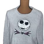 Disney Nightmare before Christmas fuzzy Sherpa sleepwear longsleeve top size S Photo 4