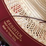 Resistol Self Conforming Tan beige cream straw Western cowboy long oval hat Photo 4