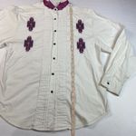 Wrangler Vintage  Women's‎ Western White Southwest Tuxedo Shirt Size Medium/Large Photo 8
