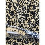 Gap  Sun Dress Navy white Floral XL Adj straps rouched vneck button up beach boho Photo 2