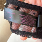 Frederick's of Hollywood  Mesh Top Y2K 2000s Glam Gothic Coquette Black Small Photo 3