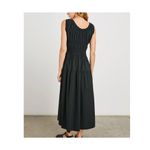 Rails  Anastasia Black Sleeveless Tiered Poplin Ruched Dress S Photo 2