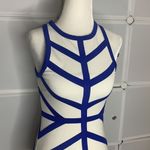 TALULAH  Blue & White BodyCon Dress Size XS Photo 4
