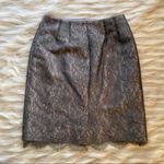 Vintage Rickie Freeman Grey Lace Overlay Skirt Gray Size 10 Photo 4