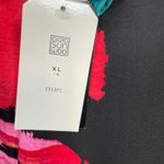 Clara Sun Woo Sunwoo Side Twist Long Sleeve Top Red Black Paint Stroke XL new Multiple Photo 6