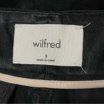 Wilfred Aritzia  Black Cropped Satin Trouser Pants Size 6 Minimalist Evening Photo 7