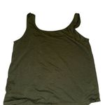 Loft Forest Green Sleeveless Crop Tank Top Photo 3