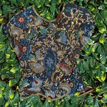 Vintage Black Paisley Beaded Shortsleeve Shirt Size M Size M Photo 3