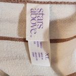 Stars Above  Brown Striped Button-up Sleep Shirt Size XL Linen Blend Sleep Shirt Photo 6