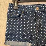 Almost Famous Women Size 3 polka dots denim high rise shorts Photo 2