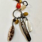 Silpada  sterling silver long necklace with genuine leather cord, and multi charm Photo 12