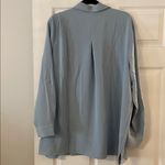 Hilary Radley   Sky Blue Casual Button Down Shirt size XXL brand new length 32” Photo 4