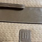 Vintage Tacchini Italian Leather Large Clutch Brown Photo 12
