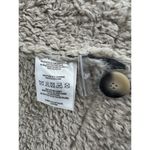 Badgley Mischka  Overcoat Jacket Sz M Faux Shearling Leather Black Aviator​ Photo 7