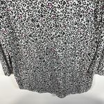 Victoria's Secret  Black White Animal Leopard Long‎ Sleeve Sleep Shirt Sz M NWT Photo 2