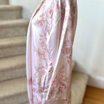 Pottery Barn & Monique Lhuillier Pink Satin Floral Kimono Robe Photo 3