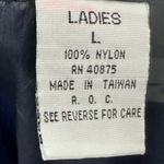 Diane Von Furstenberg DVF  Dark Navy‎ Blue Windbreaker Light Rain Jacket Zipper L Photo 6