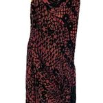 Diane Von Furstenberg  Silk Velvet Burnout Mini Wrap Gathered Dress Sz 6 Photo 0