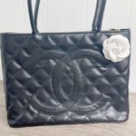 Camellia Flower Vegan Leather Bag Charm Photo 4