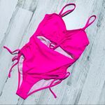 None Monokini Ruched Swimsuit Strapless - Adjustable Spaghetti Straps Photo 0