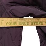 Talbots Winter Jacket Size Small Deep Plum Quilted Lightweight Coat Photo 3