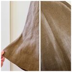 Vintage Robyn Meredith Taupe Tan Rustic Butchers Linen Knit Flutter Skirt, sz. M Brown Size M Photo 12