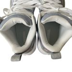 Moolah womens size 8 triple double glitch mode metallic silver high top sneakers Photo 7