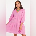 Anthropologie &Merci Pink Gauze Dress Photo 9