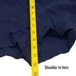 ZARA NEW  Navy Linen Blend Deep V Short Romper Resort Coastal Vacation M Photo 10