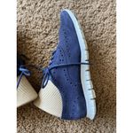 Cole Haan Zerogrand Blue Suede Lace Up Wingtip Athletic Shoes Sneakers Womens 6 Photo 4