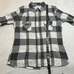 Nollie The Slim Fit Plaid Flannel Pearl Snap Button Up Shirt Size L Western Gray Size L Photo 8