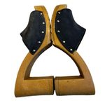 Candie's Vintage 1980's Demi Blue Suede High Heel Slide Sandals, Sz 6.5 Photo 8