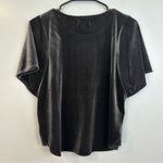 Madewell  Velvet Grey Short Sleeve Butterfly Blouse Size Small Photo 4