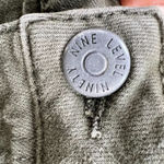 Anthropologie Level 99 Cargo Jogger Pants 18W Green Stretch Fabric Ankle Zip Photo 3