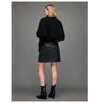 ALLSAINTS Piper Faux Skirt in Black Size US/4 Photo 1