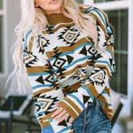 Savanna Jane Aztec/ Southwestern Sweater Size Small. Multiple Photo 0