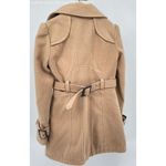 Worthington Brown Women's Pea Coat Collared Long Sleeve Double Button - Small Photo 4