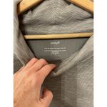 J.Jill PureJill Double Face Cowl Neck Organic Cotton Front Pleat Marled Gray Top, M Photo 2