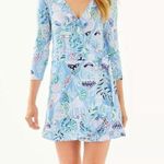 Lilly Pulitzer JESSALYNNE WRAP ROMPER Blue Peri Lapis Lanterns Size XXS NEW $178 Photo 0